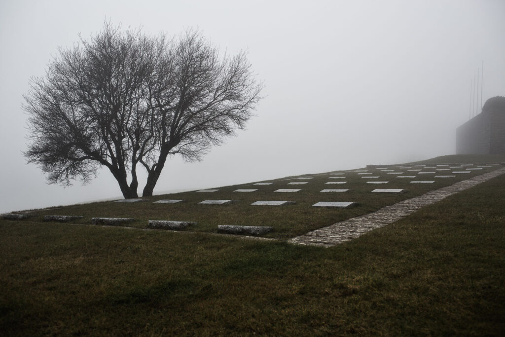 Campi di lapidi del cimitero militare germanico del Passo della Futa 